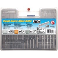 BGS DIY Kombi-Bohrer-Dübel-Koffer, 300-tlg.
