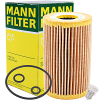 MANN-FILTER Ölfilter + Schraube + MANNOL Combi LL 5W-30, 5 Liter