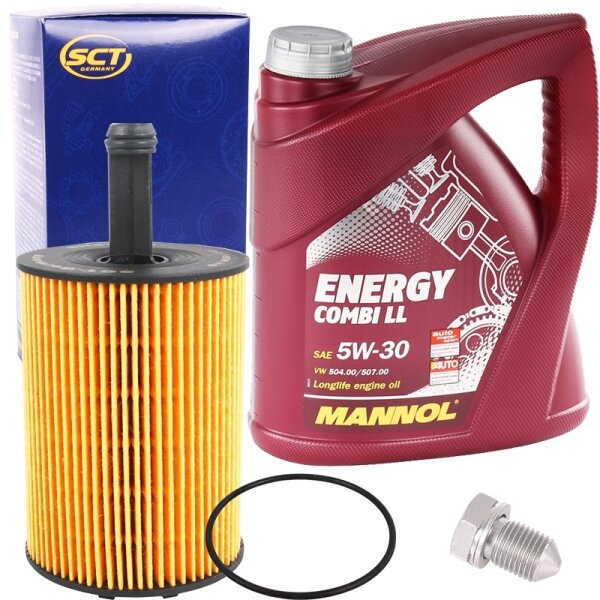 SCT GERMANY Ölfilter + MANNOL Energy Combi LL 5W-30, 5 Liter