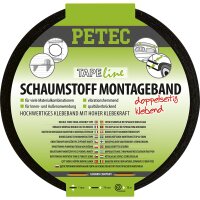 PETEC Schaumstoff-Montageband 10x19x1