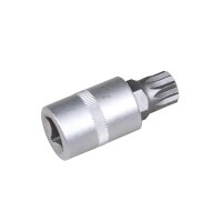 BGS Bit-Einsatz | Antrieb Innenvierkant 12,5mm (1/2") |Innenvielzahn (für XZN) mit Bohrung M16