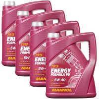 4x MANNOL 5W-40 ENERGY FORMULA PD, 5L