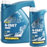 MANNOL 4-TAKT AGRO SAE 30, 4L + 1 L