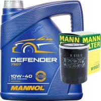 MANN-FILTER Ölfilter + MANNOL Defender 10W-40...