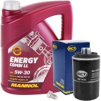 SCT GERMANY Ölfilter + MANNOL Energy Combi LL 5W-30,...