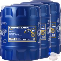 3x MANNOL Defender 10W-40 Motoröl API SN, 20 Liter +...