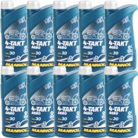 10x MANNOL 4-TAKT AGRO SAE 30, 1L