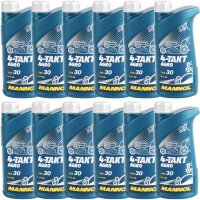 12x MANNOL 4-TAKT AGRO SAE 30, 1L
