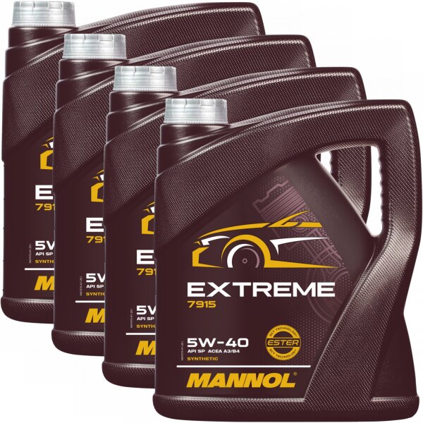 4x MANNOL Extreme 5W-40 API SN/CF, 5L