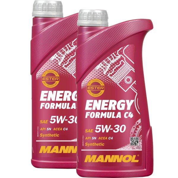 2x MANNOL 5W-30 Energy Formula C4, 1L