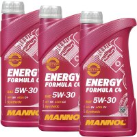 3x MANNOL Energy Formula C4 5W-30, 1L