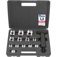 TECPO Henkel Locheisen Set 14-teilig Präzisions...