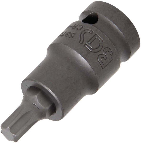 BGS Kraft-Bit-Einsatz | Länge 55 mm | Antrieb Innenvierkant 12,5 mm (1/2") | T-Profil (für Torx) T45