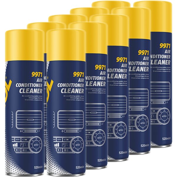 10x MANNOL Klimaanlagenreiniger, 520 ml