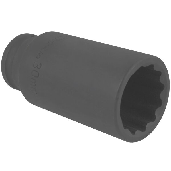 BGS Kraft-Steckschlüssel-Einsatz Zwölfkant | Antrieb Innenvierkant 12,5 mm (1/2") | SW 30 mm