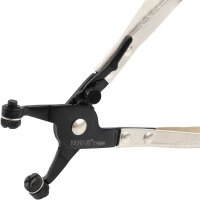 YATO Schlauchklemmen-Zange, 215 mm + Federband-Schlauchschellen-Sortiment, 80-tlg