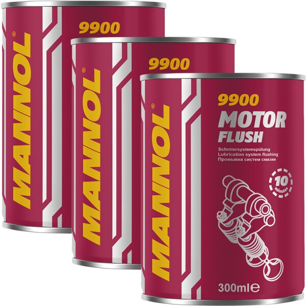 3x MANNOL Motor Flush Oiladditiv 300mL