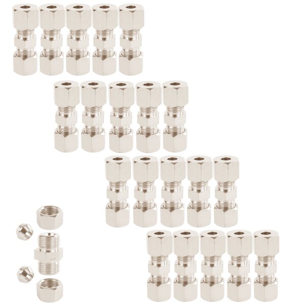 20x Verbinder für 4.75 mm 3/16  Bremsleitung ohne Bördeln