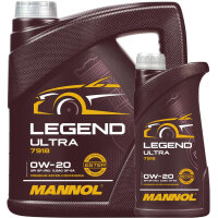 MANNOL LEGEND ULTRA 0W-20, 4+1 Liter
