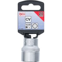 BGS Steckschlüssel-Einsatz Gear Lock | Antrieb Innenvierkant 12,5mm (1/2") | SW 20mm