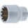 BGS Steckschlüssel-Einsatz Gear Lock | Antrieb Innenvierkant 12,5mm (1/2") | SW 20mm