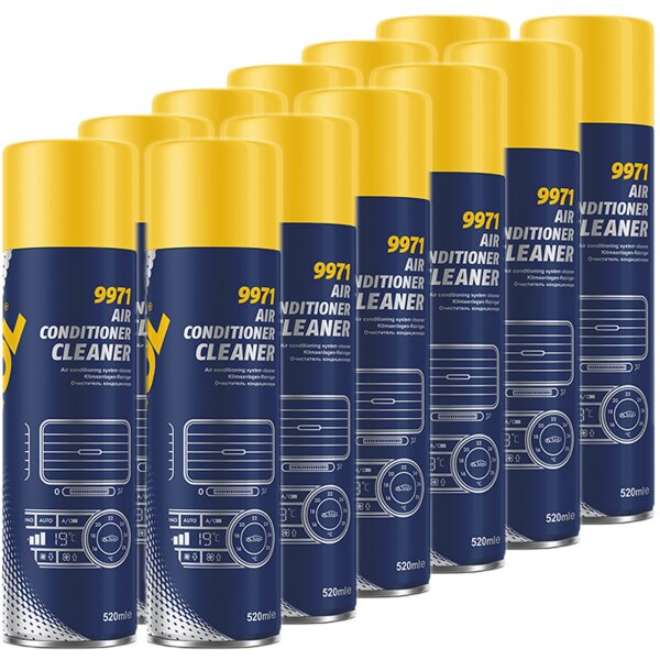 12x MANNOL Klimaanlagenreiniger, 520ml