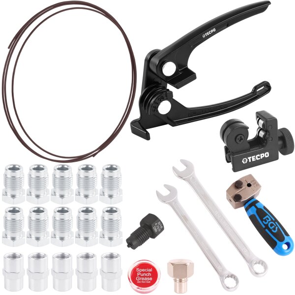 Bremsleitung 5m Stahlleitung 4.75 mm + Bördelgerät + Schneider