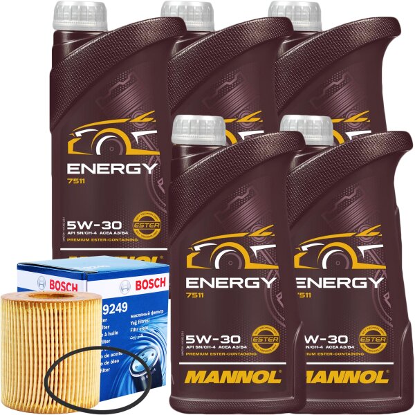 Bosch Ölfilter P9249 + 5W-30 Mannol