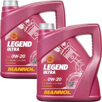 2x MANNOL Legend Ultra 0W-20, 4L