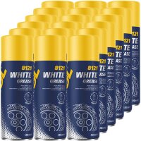 18x MANNOL 8121 White Grease Schmierung, 450 ml