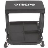2x TECPO Werkstatt-Rollsitz mit Ablage KFZ Rollhocker