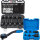 TECPO Kraft-Bit-Einsatz-Satz | T20-T80 | 10-tlg. + 6x Kraft-Adapter + 1x 1/2" Umschaltknarre