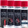 4x TECPO Bremsenreiniger Universal Reiniger, 500 ml + Pistolengriff