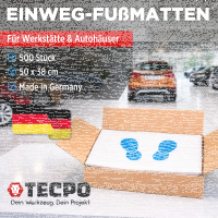 TECPO Einweg-Fußmatte, 38x50 cm, 1000 Stück