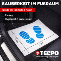 TECPO Einweg-Fußmatte, 38x50 cm, 1000 Stück