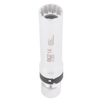 6x NGK Zündkerze + Zündkerzen-Gelenkeinsatz 14 mm, 12-Kant, 10 mm (3/8), Länge 100 mm