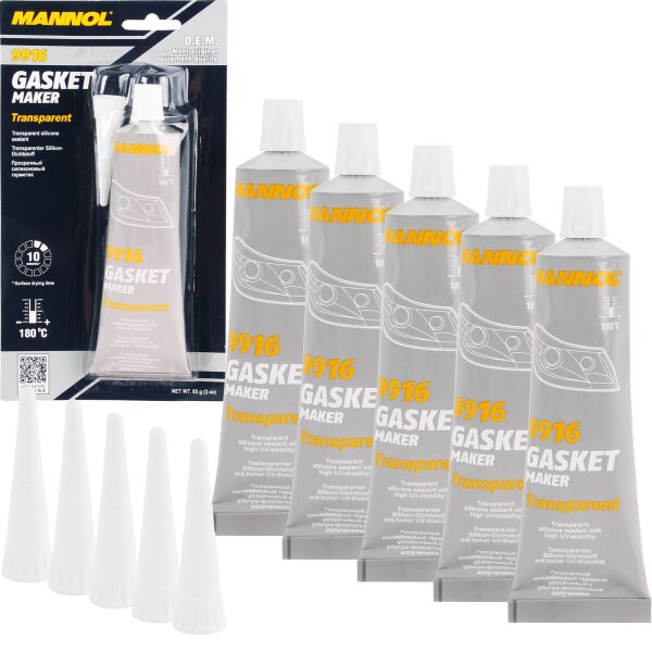 5x MANNOL 9916 Gasket Maker Dichtungsersatz, 85g