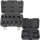 TECPO Kraft-Bit-Einsatz-Satz Vielzahn | M4 - M18 | 1/2 Zoll | 10-teilig + Kraft Adaptersatz, 6-teilig
