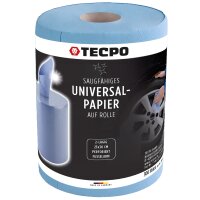 10x TECPO Putzrolle blau 2-lagig, 23x30 cm, MINI-300