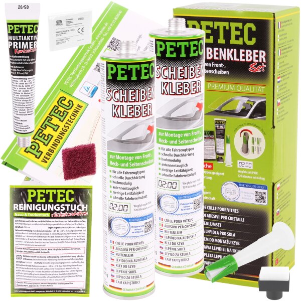 PETEC Scheibenkleber-Set + Kartusche 310mL