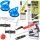 PETEC Scheibenkleber-Set + Windschutzscheiben Ausbauset + 2x Gummisauger Ø 115 mm
