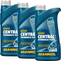 3x MANNOL Zentral Hydrauliköl Servoöl, 1L