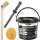 TECPO Reifenmontagepaste schwarz 5 kg + Pinsel + Schaber + Radierer