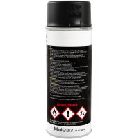 3x TECPO Thermolack Auspufflack Ofenlack 800°C schwarz 400 ml + Pistolengriff
