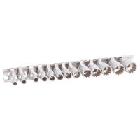 TECPO Steckschlüssel-Satz, SW 4-13 mm, 1/4, 11-teilig + TECPO Vielzahn Steckschlüssel Satz 1/4 Zoll, 13-teilig