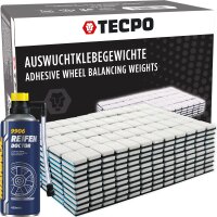 TECPO Auswucht Klebegewichte 600x5g + MANNOL Reifen...