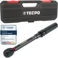 TECPO Drehmomentschlüssel, 1/4 Antrieb, 5 - 25 Nm +...