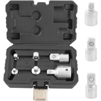 TECPO Drehmomentschlüssel, 1/4 Antrieb, 5 - 25 Nm + 6x Adapter