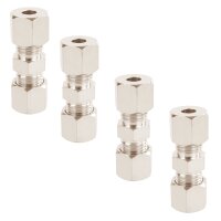 4x Verbinder für 6 mm  Bremsleitung ohne Bördeln