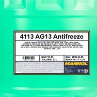 2x MANNOL Kühlerfrostschutz AG13, 20 Liter